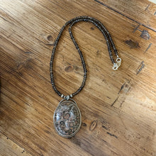 Leopard Skin Jasper, Smoky Quartz & Navajo Pearl Necklace