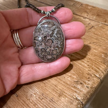 Leopard Skin Jasper, Smoky Quartz & Navajo Pearl Necklace