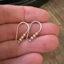 Sterling & 14K Yellow Gold Earrings