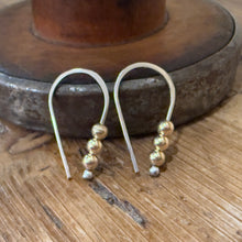 Sterling & 14K Yellow Gold Earrings