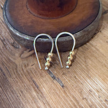 Sterling & 14K Yellow Gold Earrings