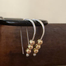 Sterling & 14K Yellow Gold Earrings