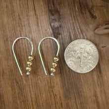 Sterling & 14K Yellow Gold Earrings