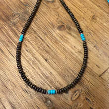 Bronzite and Turquoise Necklace