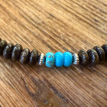 Bronzite and Turquoise Necklace