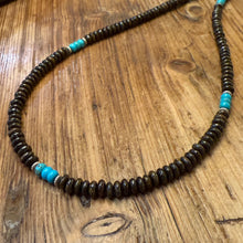 Bronzite and Turquoise Necklace