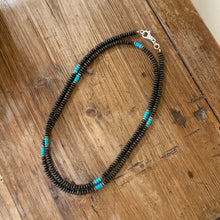 Bronzite and Turquoise Necklace