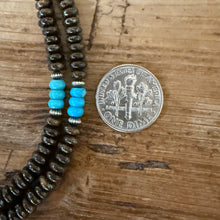 Bronzite and Turquoise Necklace