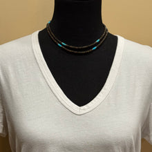 Bronzite and Turquoise Necklace
