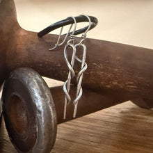 Twisted Sterling Silver Earrings