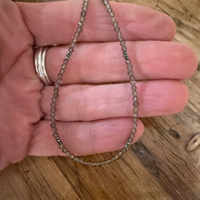 Dainty Smoky Quartz & Hematite Necklace