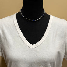 Sterling Navajo Pearl & Lapis Necklace