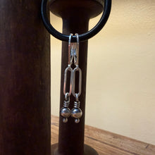 Sterling Paperclip Chain & Navajo Pearl Earrings