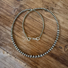 Graduated Sterling Navajo Pearl Necklace