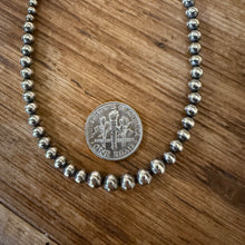 Graduated Sterling Navajo Pearl Necklace