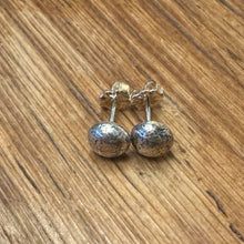 Melted Sterling Silver Stud Earrings