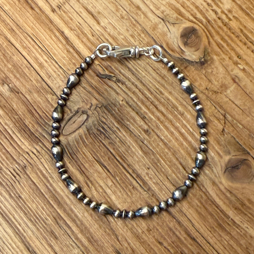 Sterling Silver Navajo Pearl Bracelet