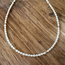 Gold Filled Freshwater Rice Seed Pearl Necklace