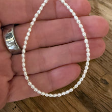 Gold Filled Freshwater Rice Seed Pearl Necklace