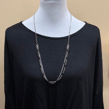 Sterling Silver Navajo Pearl & Black Onyx Multi Strand Necklace