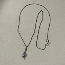 Sterling Silver Leaf Pendant Necklace