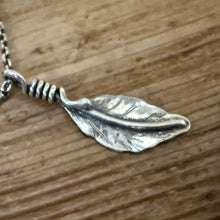 Sterling Silver Leaf Pendant Necklace