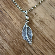 Sterling Silver Leaf Pendant Necklace