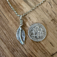 Sterling Silver Leaf Pendant Necklace