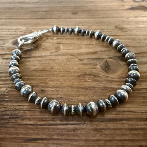 Sterling Silver Navajo Pearl Bracelet