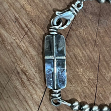 Sterling Silver Cross Navajo Pearl Bracelet