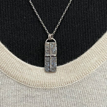 Hammered Sterling Cross Necklace