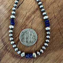 Navajo Pearl Lapis Lazuli Bracelet