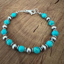 Navajo Pearl Kingman Turquoise Bracelet