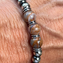 Navajo Pearl Morocco Agate Bracelet