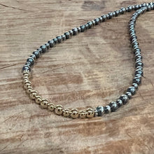 Navajo Pearl 14K Yellow Gold Necklace