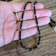 Sterling Black Spinel Choker
