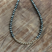 Navajo Pearl 14K Yellow Gold Necklace