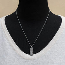 Hammered Sterling Cross Necklace
