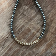 Navajo Pearl 14K Yellow Gold Necklace