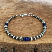Navajo Pearl Lapis Lazuli Bracelet