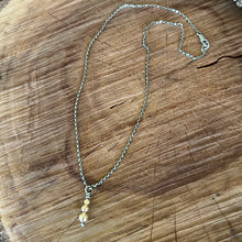 14K Yellow Gold Bead Charm Necklace