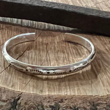 Stamped Sterling Silver Cuff