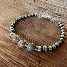 Navajo Pearl Morocco Agate Bracelet