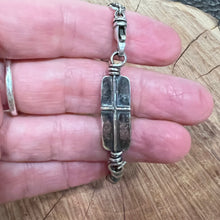 Sterling Silver Cross Navajo Pearl Bracelet
