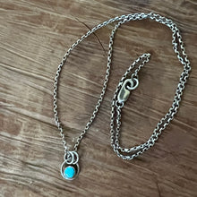 Bezel Set Kingman Turquoise Necklace