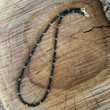 Sterling Black Spinel Choker