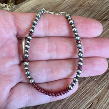Navajo Pearl Natural Longido Ruby Bracelet