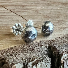 Melted Sterling Silver Stud Earrings