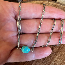 Kingman Turquoise Link Necklace