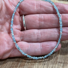 Natural Light Blue Apatite Ankle Bracelet